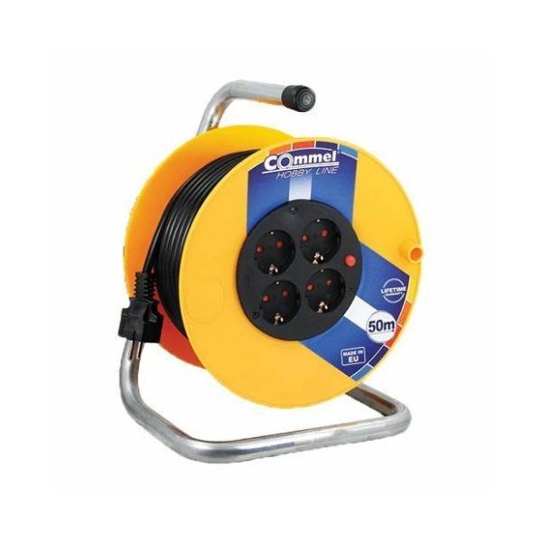 COMMEL produžni kabl sa motalicom Hobby Line H05VV-F 3G1.5 - C0957 50m