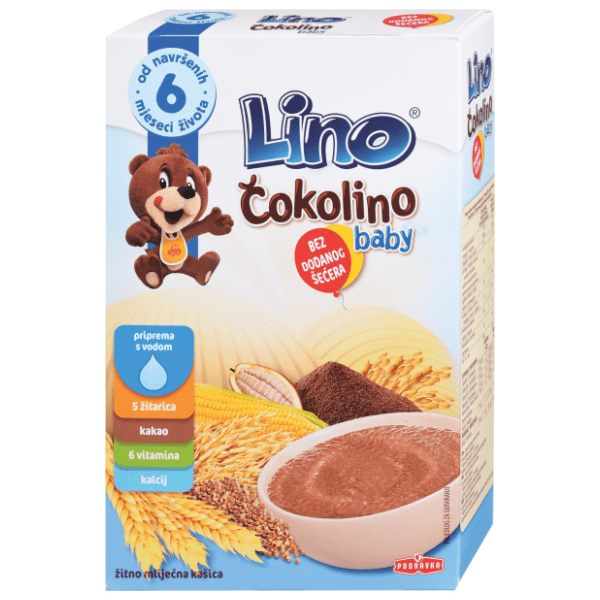 LINO Čokolino baby 6+ 210g
