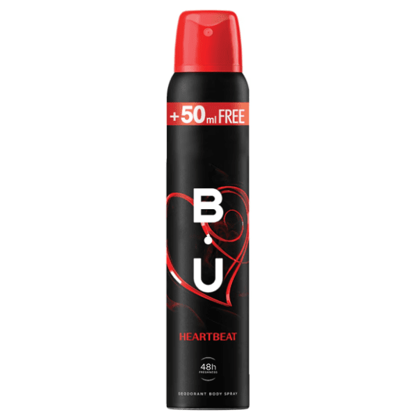 Dezodorans B.U. Heartbeat 150ml + 50ml gratis