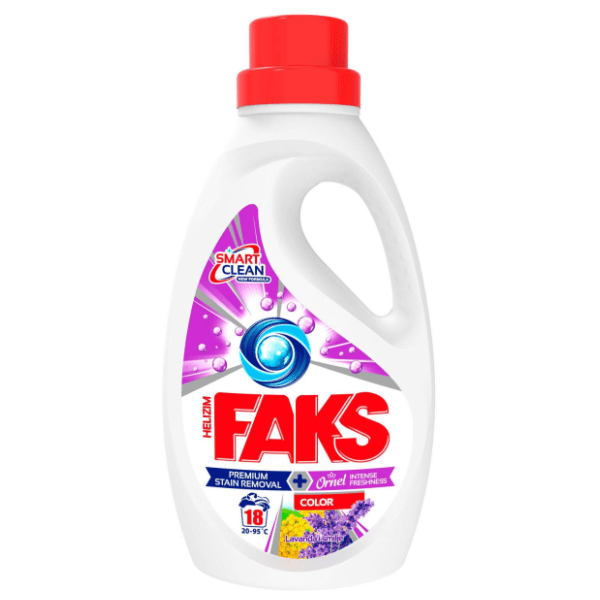 Tečni deterdžent za veš FAKS gel color lavanda i smilje 18 pranja (900ml)