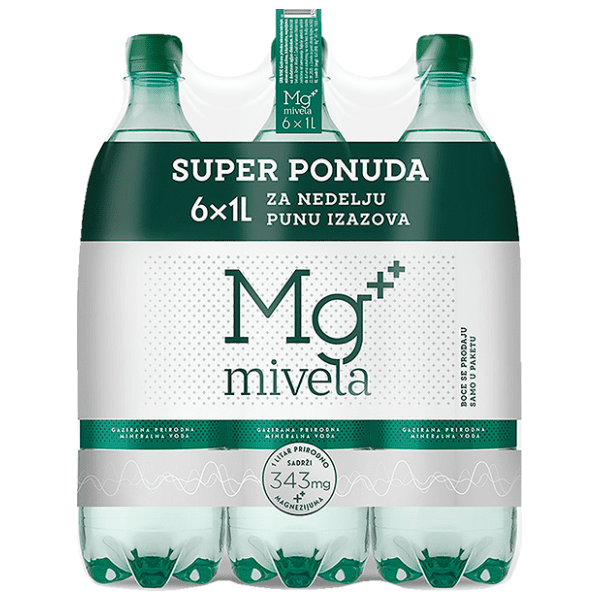 Gazirana voda MIVELA 6x1l