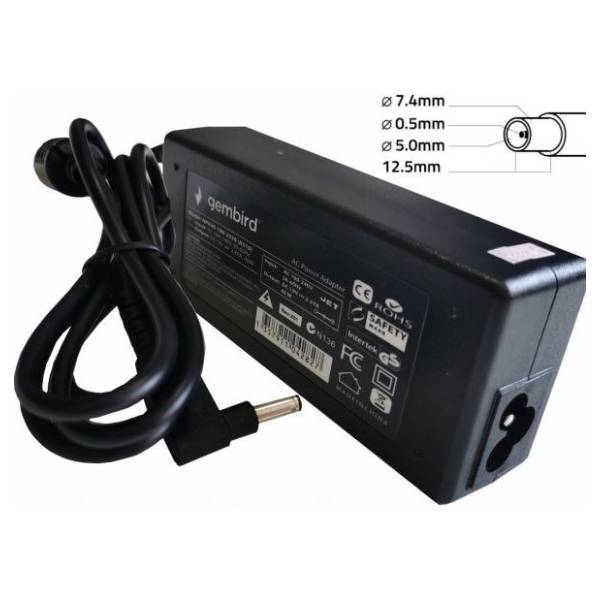 GEMBIRD punjač za laptop NPA90-190-4740 7.4x5.0mm 90W