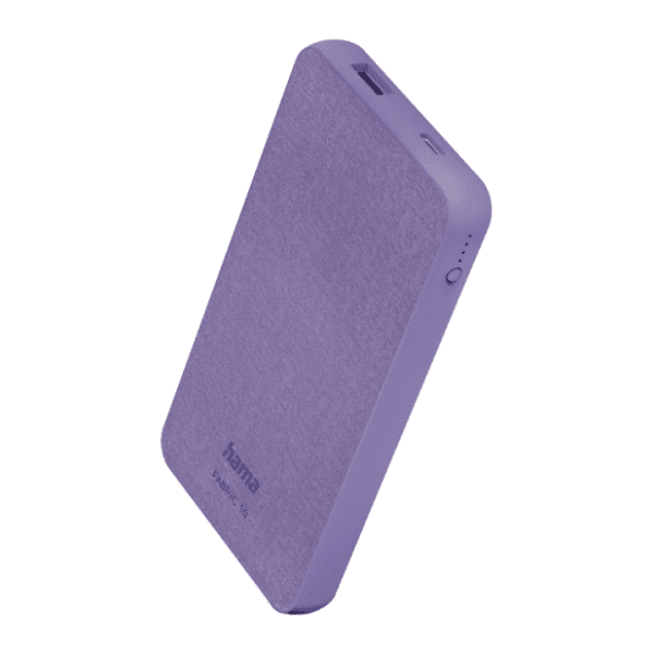 HAMA power bank Fabric 10 10000mAh ljubičasti