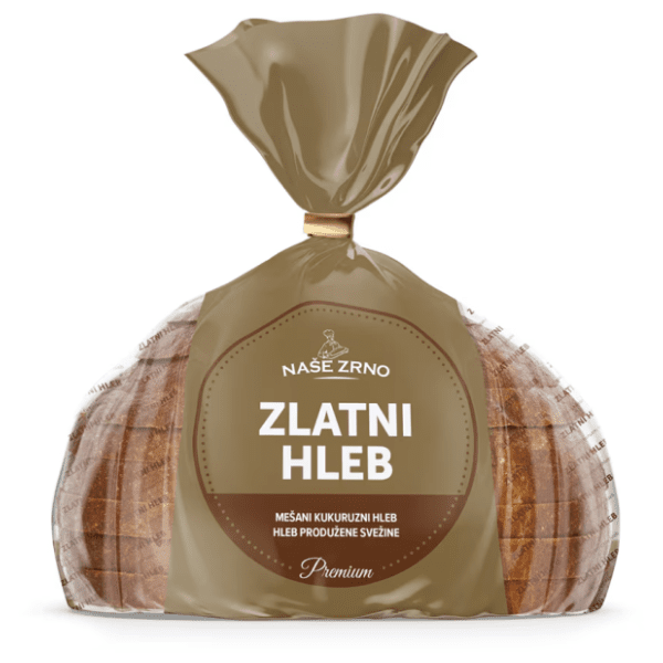 Hleb NAŠE ZRNO Zlatni mešani kukuruzni 350g