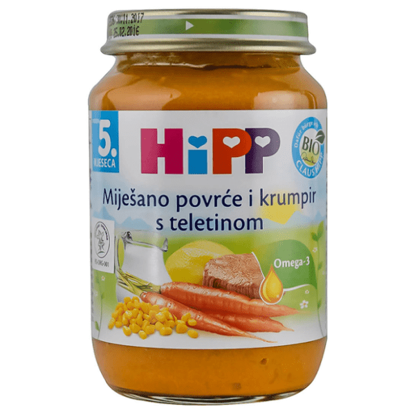 Kašica HIPP Bio teletina povrće krompir 190g