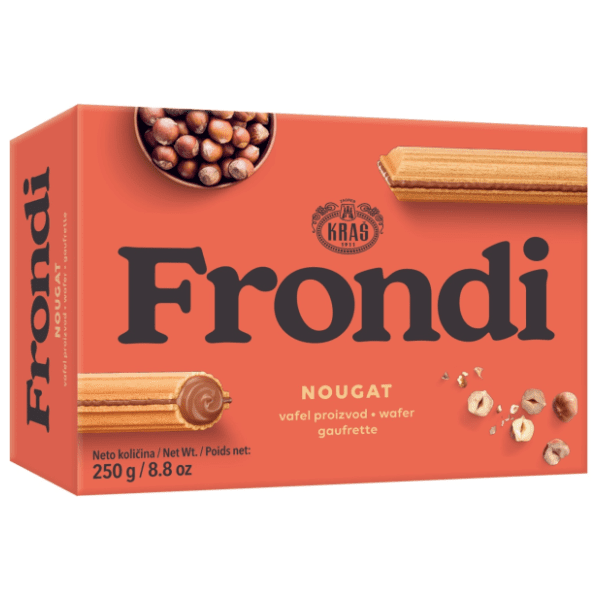 Vafl KRAŠ Frond nougat 250g