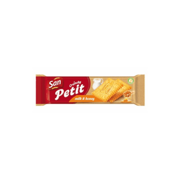 Keks SAN Petit crunchy milk & honey 144g