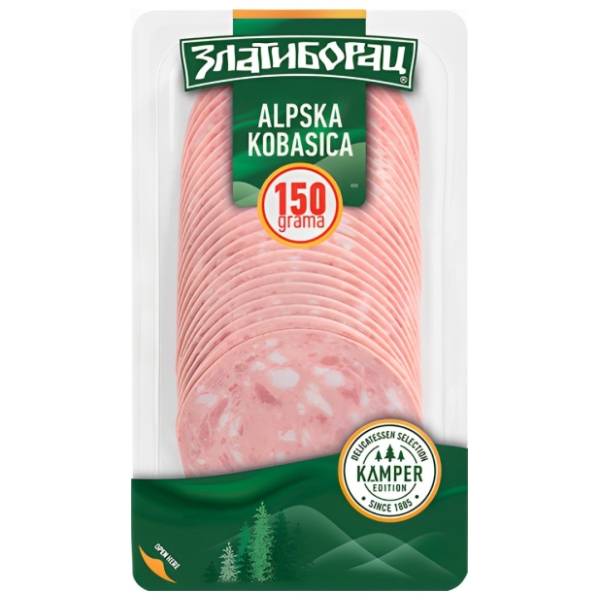 ZLATIBORAC Alpska kobasica kamper slajs 150g