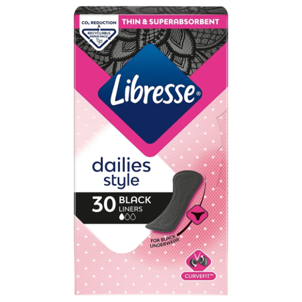 LIBRESSE dnevni ulošci normal black 30kom