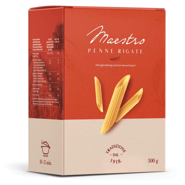 Makarone DANUBIUS Penne maestro 500g