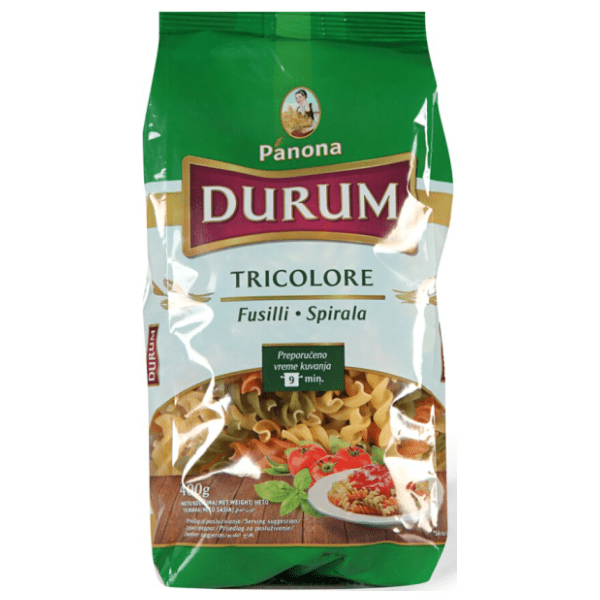 Makarone PANONA Durum tricolore fusili 400g