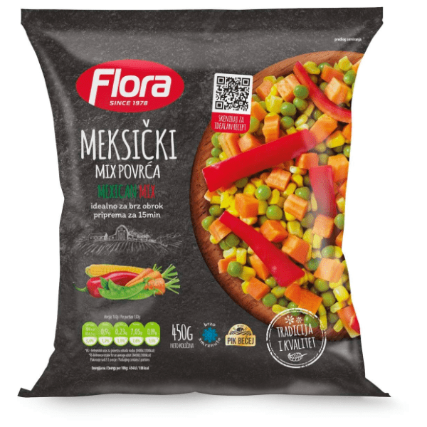 FLORA Meksički mix povrća 450g