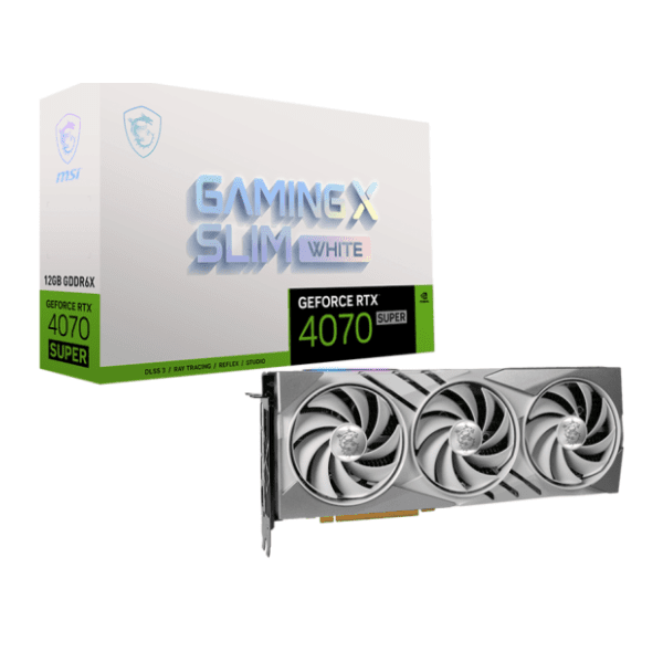 MSI nVidia GeForce RTX 4070 SUPER GAMING X SLIM WHITE 12GB GDDR6X 192-bit grafička kartica