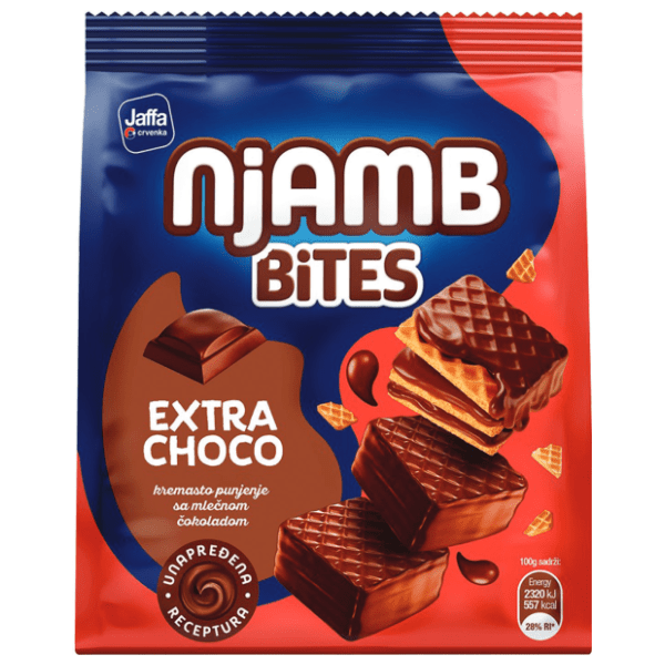 Napolitanke JAFFA Njamb bites Extra choco 150g