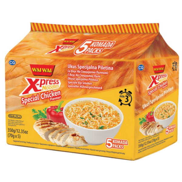 Nudle WAI WAI X-press specijalna piletina 350g