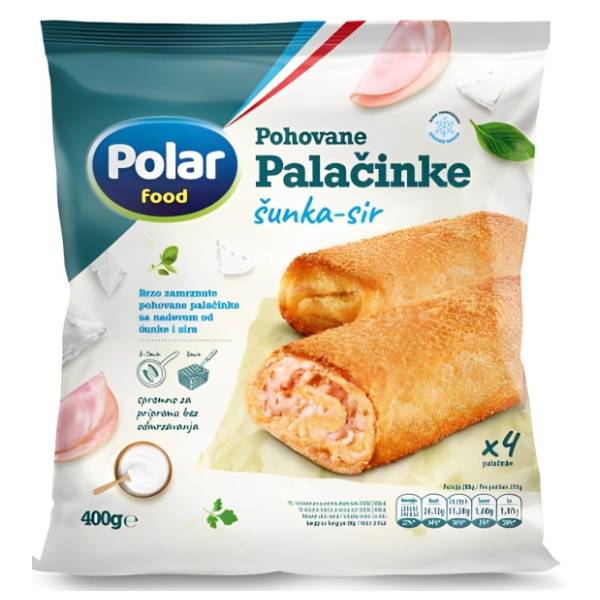 POLAR FOOD pohovane palačinke šunka sir 400g