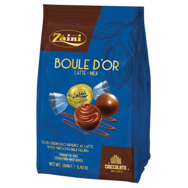 Praline ZAINI Boule d'or milk 154g