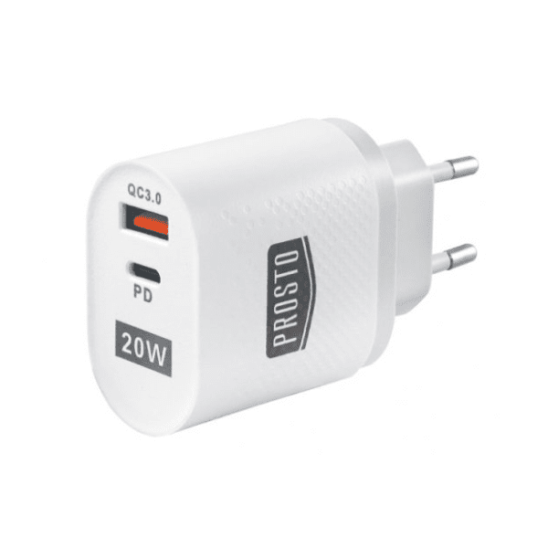 PROSTO adapter USB 3A + USB-C PD