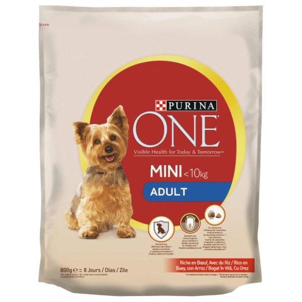 PURINA One mini adult hrana za pse govedina i pirinač 800g