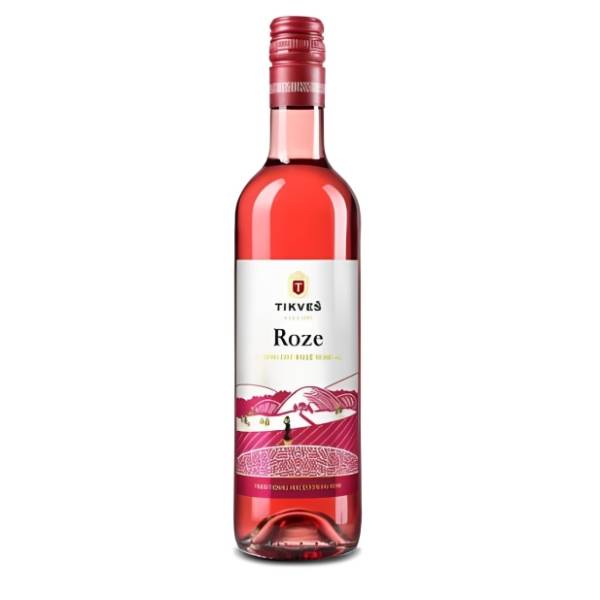 Roze vino TIKVEŠ 500ml