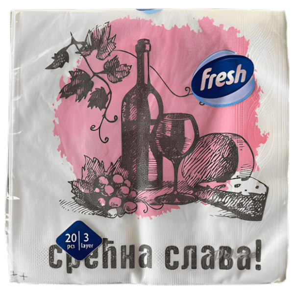Salvete FRESH Slavske 3sloja 20kom