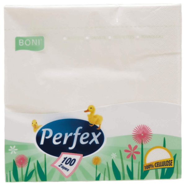 Salvete PERFEX bele 2sloja 100kom