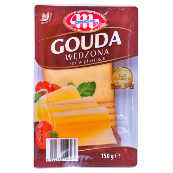 MLEKOVITA sir gauda dimljeni slajs 150g