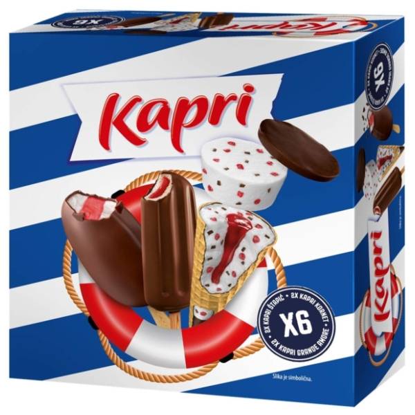 Sladoled KAPRI mixbox 6x100ml