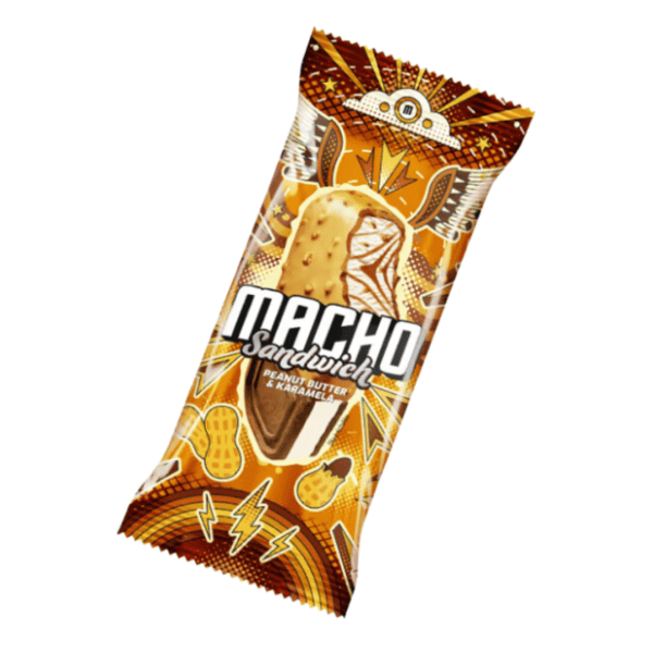 Sladoled MACHO Peanut butter & Caramel sandwich 129ml