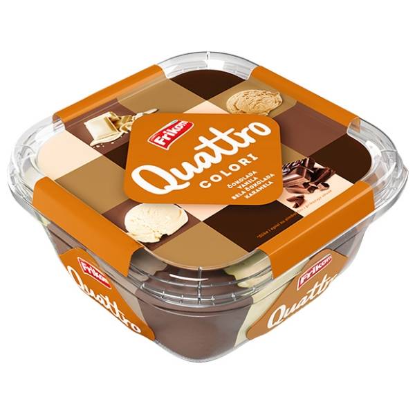 Sladoled QUATTRO choco colori 1500ml Friikom