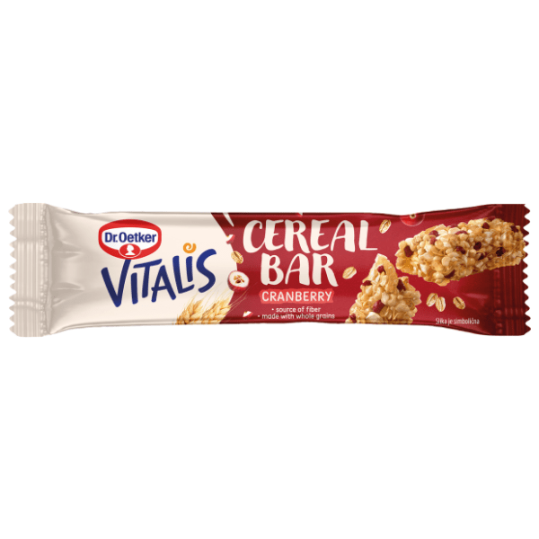 Štanglica DR OETKER Vitalis cereal bar brusnica 35g