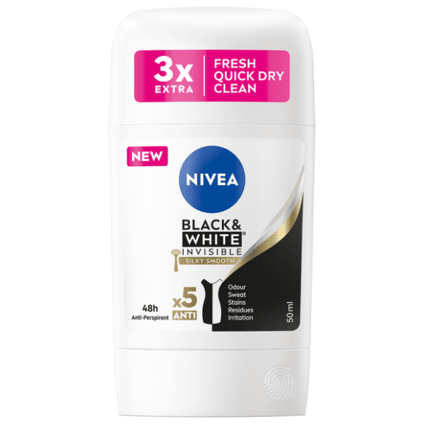 Stik NIVEA Black & white invisible 50ml