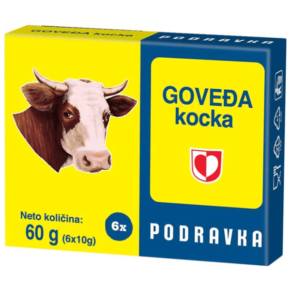 Kocka za supu PODRAVKA Goveđa retro 60g