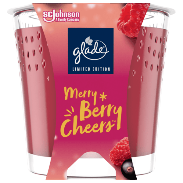 Sveća GLADE merry berry cheers 129g