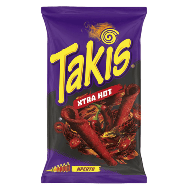 TAKIS extra hot čips 90g