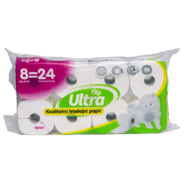 Toalet papir BIG ULTRA 3sloja 8kom