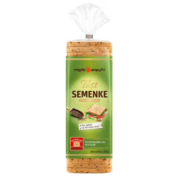 TVOJIH 5 MINUTA Tost hleb sa semenkama 500g