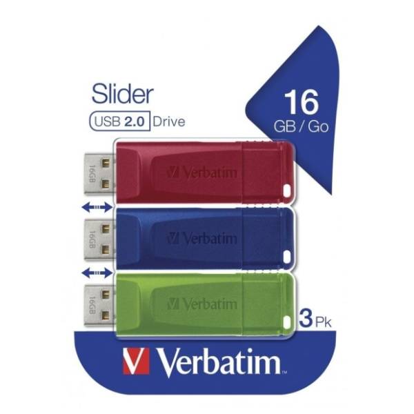 VERBATIM USB flash memorija 3x16GB 49326