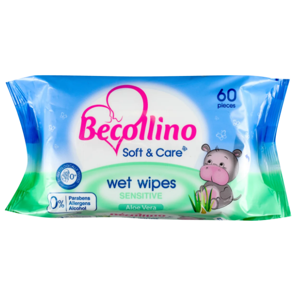 Vlažne maramice BECOLLINO Soft & care 60kom