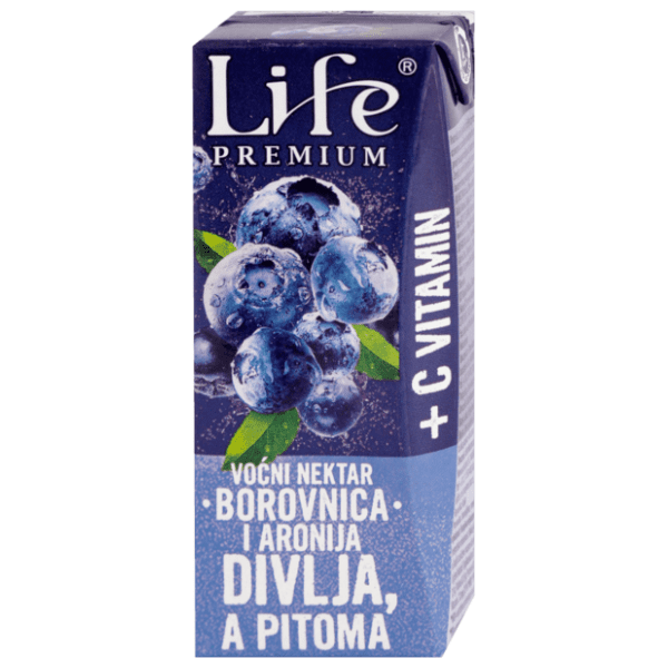 Voćni sok NECTAR Life premium borovnica i aronija 200ml