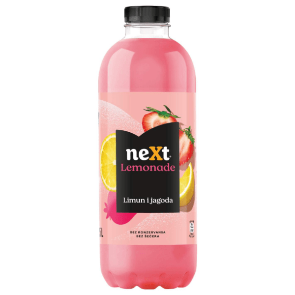 Voćni sok NEXT Lemonade limun jagoda 1,25l