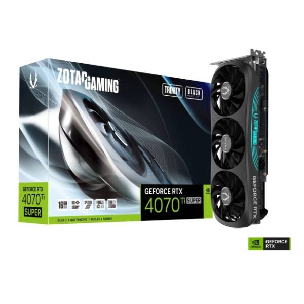 ZOTAC nVidia GeForce RTX 4070 Ti SUPER Trinity Black Edition 16GB GDDR6X 256-bit grafička kartica