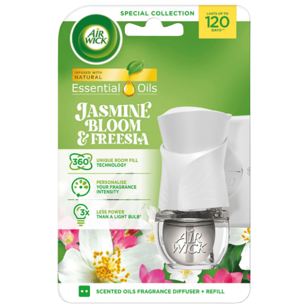 AIR WICK osveživač komplet jasmin bloom & fressia 19ml