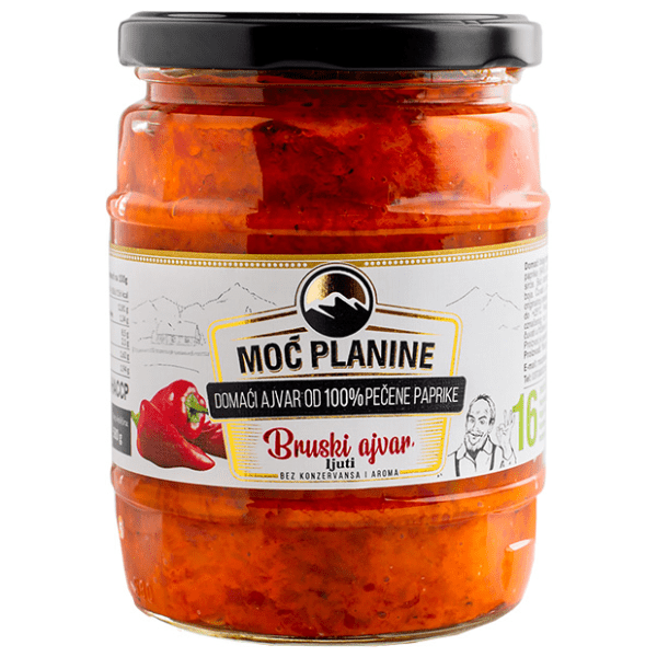 Ajvar MOĆ PLANINE domaći ljuti 580g