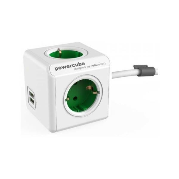 ALLOCACOC produžni kabl PowerCube Extended USB 4xSchuko + dual USB
