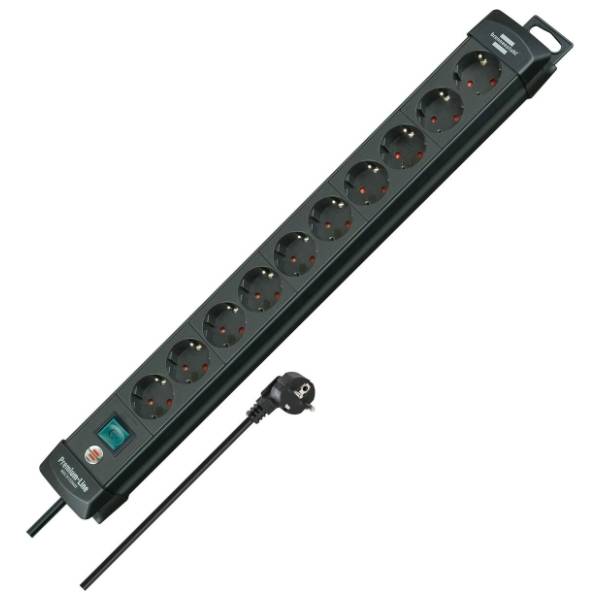 BRENNENSTUHL produžni kabl sa 10 mesta 3m 1.5mm2 + prekidač 6110010