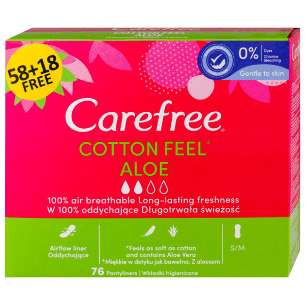 CAREFREE aloe vera dnevni ulošci 76kom