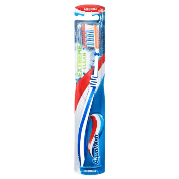 AQUAFRESH extreme clean medium četkica za zube 1kom