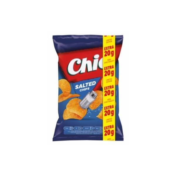 Čips CHIO salted 140g+20g gratis