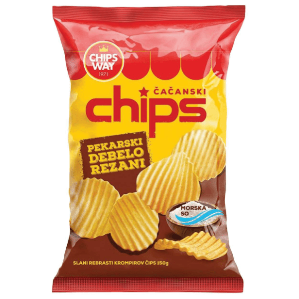 CHIPS WAY čips pekarski 150g